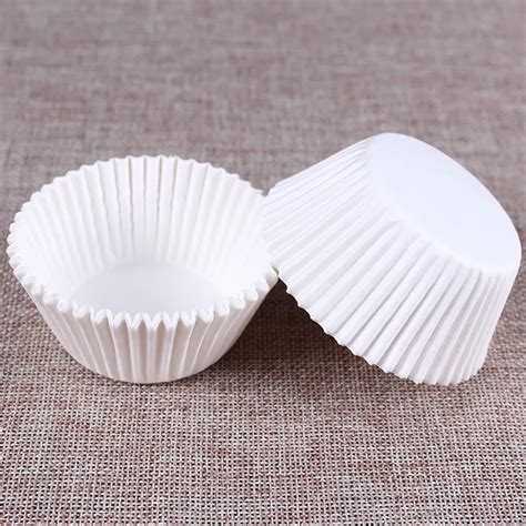 Aliexpress.com : Buy 100 pcs Pure white cupcake paper liners Muffin Cases Cup Cake Baking egg ...