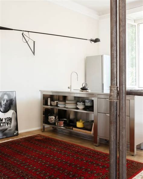 Double Sided Kitchen Island With Open Shelving