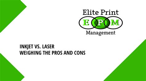 Inkjet Printer vs. Laser Printer: Weighing the Pros and Cons