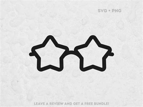 Star Shaped Glasses Svg Svg Files For Cricut Glasses Clipart Star