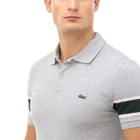 Lacoste Erkek Slim Fit Blok Desenli Gri Polo 2 XS PH8794 Occasion