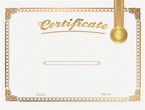 Picture Product Certificate Frame Academic Royalty Template Transparent