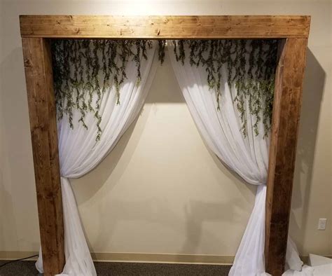 Wood Beam Arch Arbor 7ftx7ft Elite Events Rental
