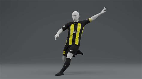 Al Hilal 2023 Home Jersey Poses - 3D Model by ShehataDesigns