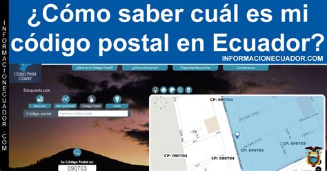 Como consultar el código postal en Ecuador