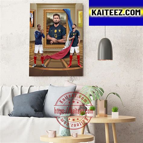 Olivier Giroud Becomes France All Time Top Scorer With 52 Goals Art Decor Poster Canvas Kaiteez