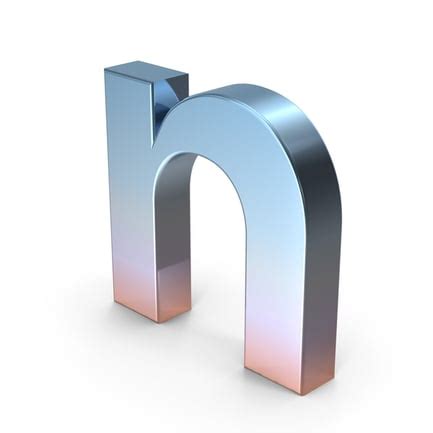 Lowercase Letter N 3D, Incl. letter & language - Envato 
