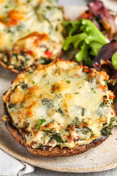 Stuffed Portobello Mushrooms Spend With Pennies