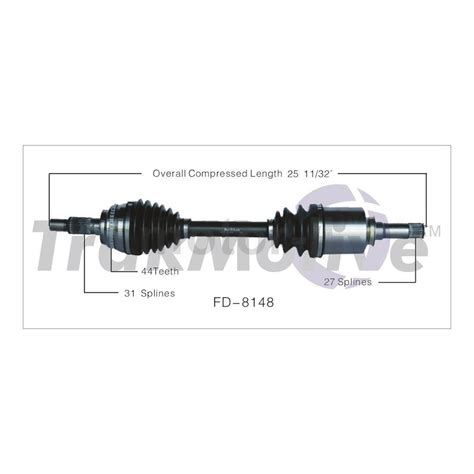 X Trakmotive Front Left Right Cv Axle Shaft Joint Fits