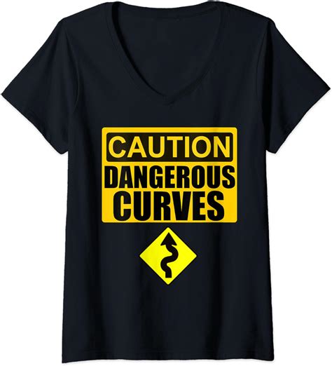 Womens Storecastle Caution Dangerous Curves Funny T V