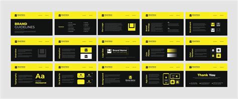 Landscape Brand Guidelines Template With 15 Pages Brand Guideline