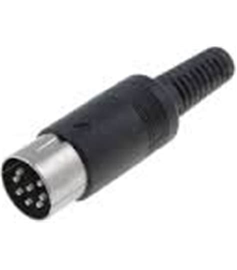 Conector DIN Macho 8 Pinos 270º Cabo