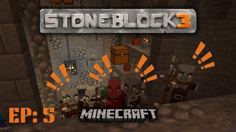 Minecraft Stoneblock Ep Clearing Our First Dungeon Youtube