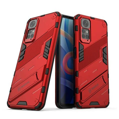 Global Punk Armor Σκληρή Θήκη με Στήριγμα Red Xiaomi Redmi Note 11