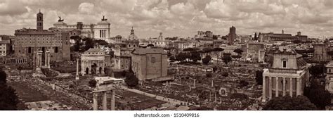 Rome Forum Ruins Historical Buildings Italy Stock Photo 1510409816 ...