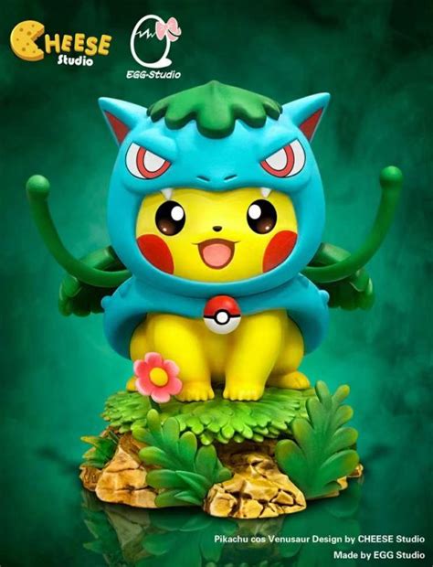 Cheese Studio X Egg Studio Pokemon Pikachu Cos Venusaur Resin Statue