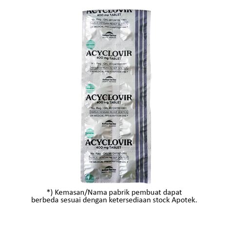 Acyclovir Mg Tablet Kegunaan Efek Samping Dosis Dan Aturan