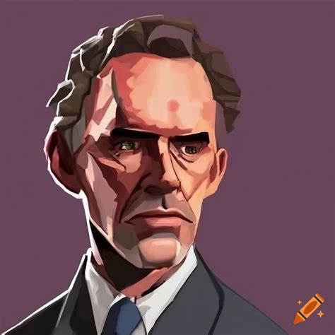 Portrait Of Jordan Peterson In Team Fortress 2 Style On Craiyon