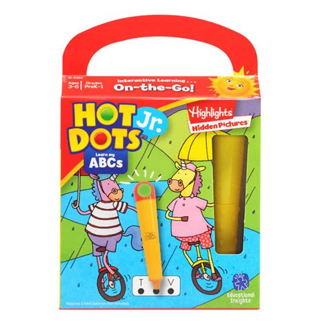 Hot Dots Jr Highlights On The Go Learn My ABC S Set Educational Insights