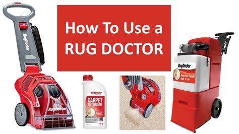 How To Use A RUG DOCTOR CARPET CLEANING For Beginners YouTube