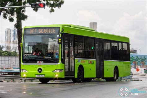 Off Service SMRT Buses Mercedes Benz OC500LE SMB3C Land Transport