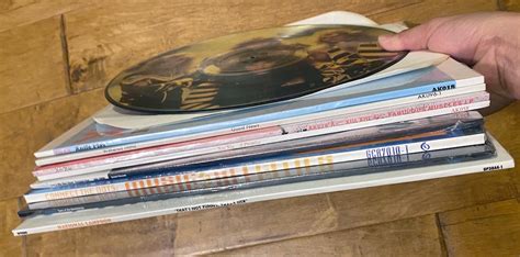 Lot De 9 Disques Vinyles Rares Lp électronique Rock Etsy