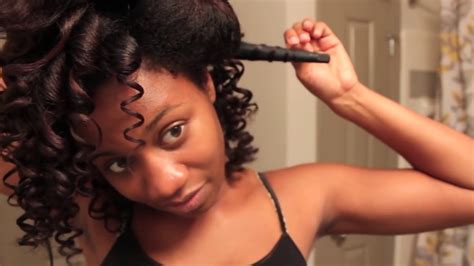 Curling Wand Curls On Natural Hair Eiffelcurls Youtube