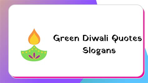 20+ Green Diwali Quotes Slogans | ECO Friendly Diwali Slogans - January ...