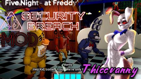 The Og Make The Game More Scarier Fnaf Security Breach Mod Thicc Vanny And Fnaf 1 Cast Youtube