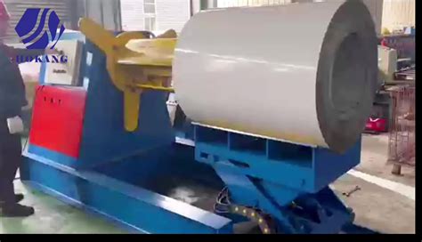 Automatic Color Steel Coil Holder Decoiler Uncoiler Machine 10 Tons