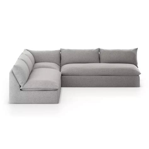 Grant Outdoor Piece Sectional Faye Ash Four Hands