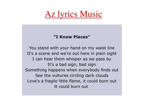 PPT - Az lyrics Music PowerPoint Presentation, free download - ID:7916404