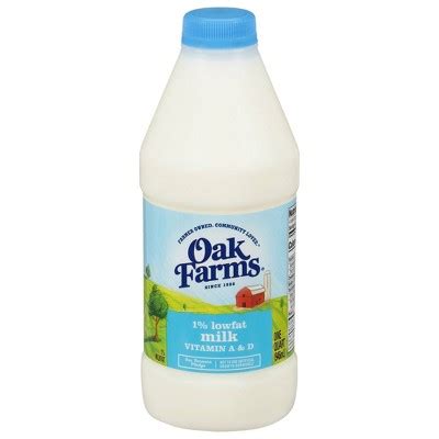 Oak Farms 1 Lowfat Milk 1qt Target