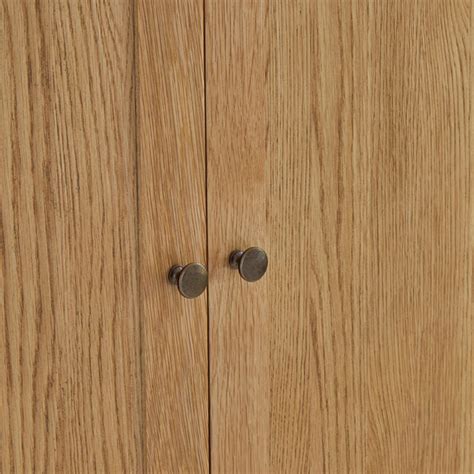 Ancroft Waxed Oak Full Hanging Wardrobe Oak World