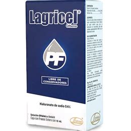 Lagricel PF Ofteno Solución oftálmica INFOMERC Vademécum Farmacéutico