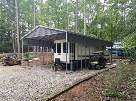 20x46x12 Vertical Roof Rv Cover Newmart Builders