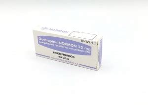 QUETIAPINA NORMON 25 Mg COMPRIMIDOS RECUBIERTOS CON PELICULA EFG 60