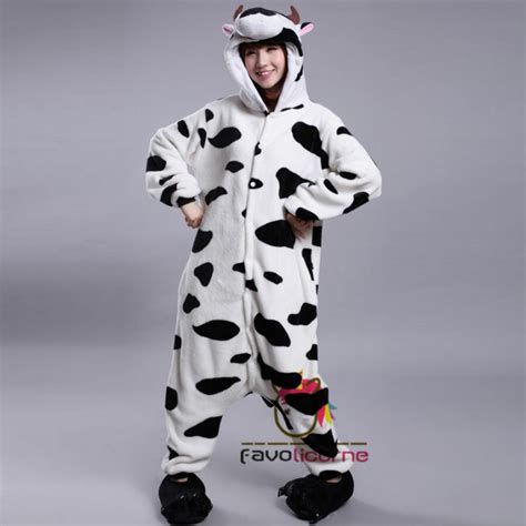 Pyjama Combinaison Vache Adulte Cosplay D Guisement Kigurumi