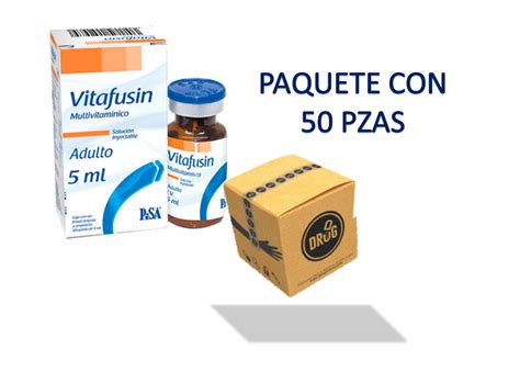 VITAFUSIN ADULTO FCO 5 ML CORRUGADO C 50 PZAS LA PIEZA LA PAGAS