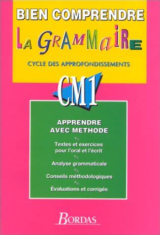 Bien Comprendre La Grammaire CM1 By Collectif Goodreads