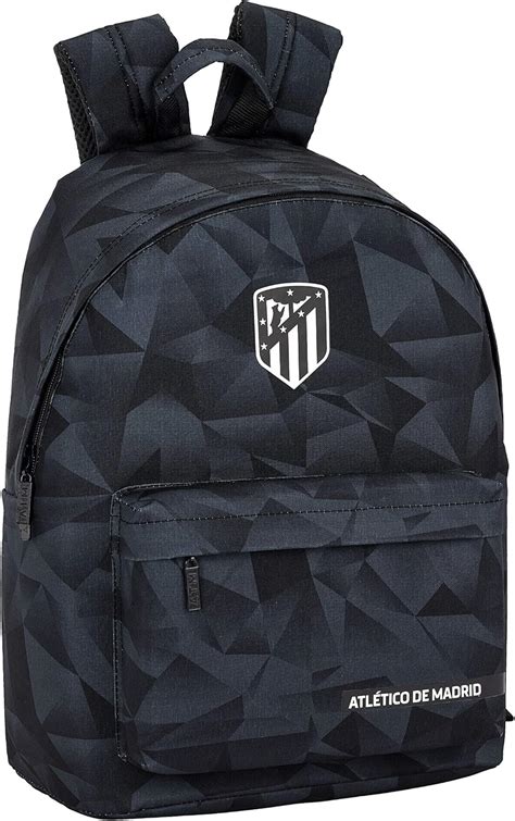 Atl Tico De Madrid Black Oficial Mochila Juvenil Para Port Til