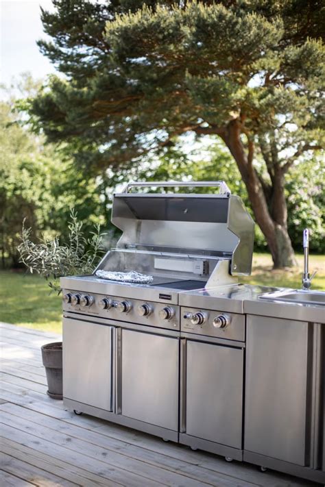 Stainless Collection Freistehender Gasgrill Mit 6 Brennern Und