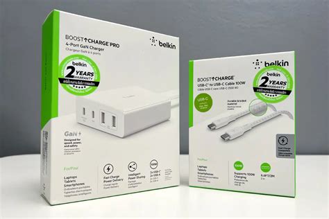 รีวิว Belkin Boost Charge Pro 4 Port Gan Charger 108w และ Belkin Boost Charge Usb C To Usb C