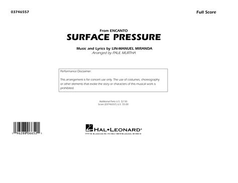 Surface Pressure From Encanto Arr Paul Murtha By Lin Manuel