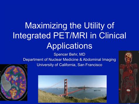 Maximizing The Utility Of Integrated Petmri In Clinical Applications