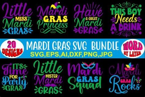 Mardi Gras Svg Bundle Vol Bundle Creative Fabrica