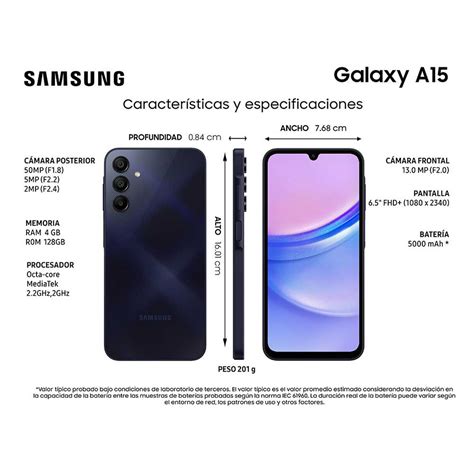 Celular Samsung Galaxy A15 128gb 6 5 Black Liberado Lapolar