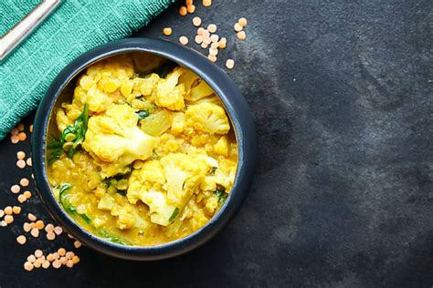 Creamy Cauliflower And Lentil Curry The Bean Bites