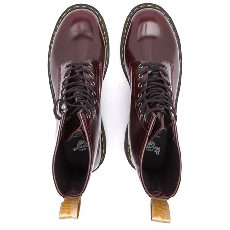 Dr Martens Vegan 1460 Boot Cherry Red Oxford Rub Off END HK