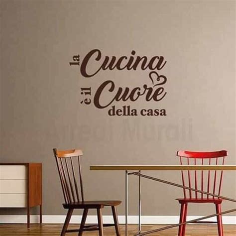 Wall Stickers Frase Cucina Per Decorazioni Murali Adesive Originali